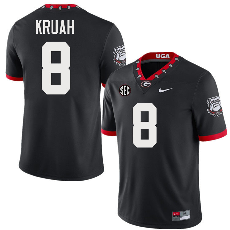 Anthony Kruah Georgia Jersey,University Of Georgia Bulldogs Football Jersey,Uniforms,Gears-Throwback